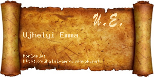 Ujhelyi Emma névjegykártya